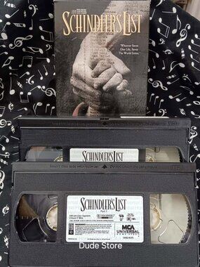Schindler's List - 1993 Best Picture - Liam Neeson - 1994 VHS - Slip Case